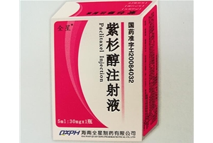 紫杉醇注射液5ml:30mg/16.7ml:100mg